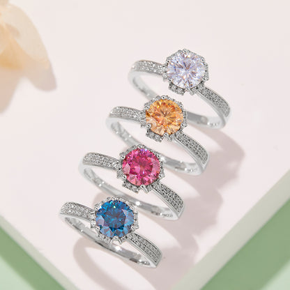 Wish - 1ct Moissanite Silver 925 Ring Plated in 18k Gold