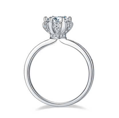 Wish - 1ct Moissanite Silver 925 Ring Plated in 18k Gold