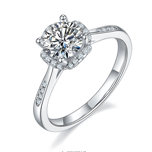 Golden Hour  - 1ct Moissanite Silver 925 Ring Plated in 18k Gold