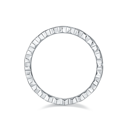Nest- Moissanite Silver 925 Ring Plated in 18k Gold